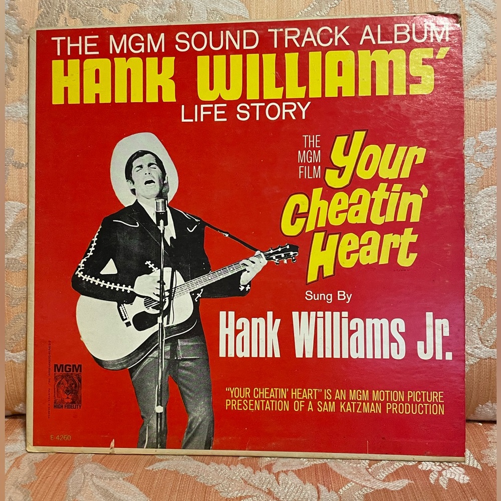 🤠 Vintage Hank Williams Jr. And The Drifting Cowboys 1964 MGM Vinyl Record 🤠